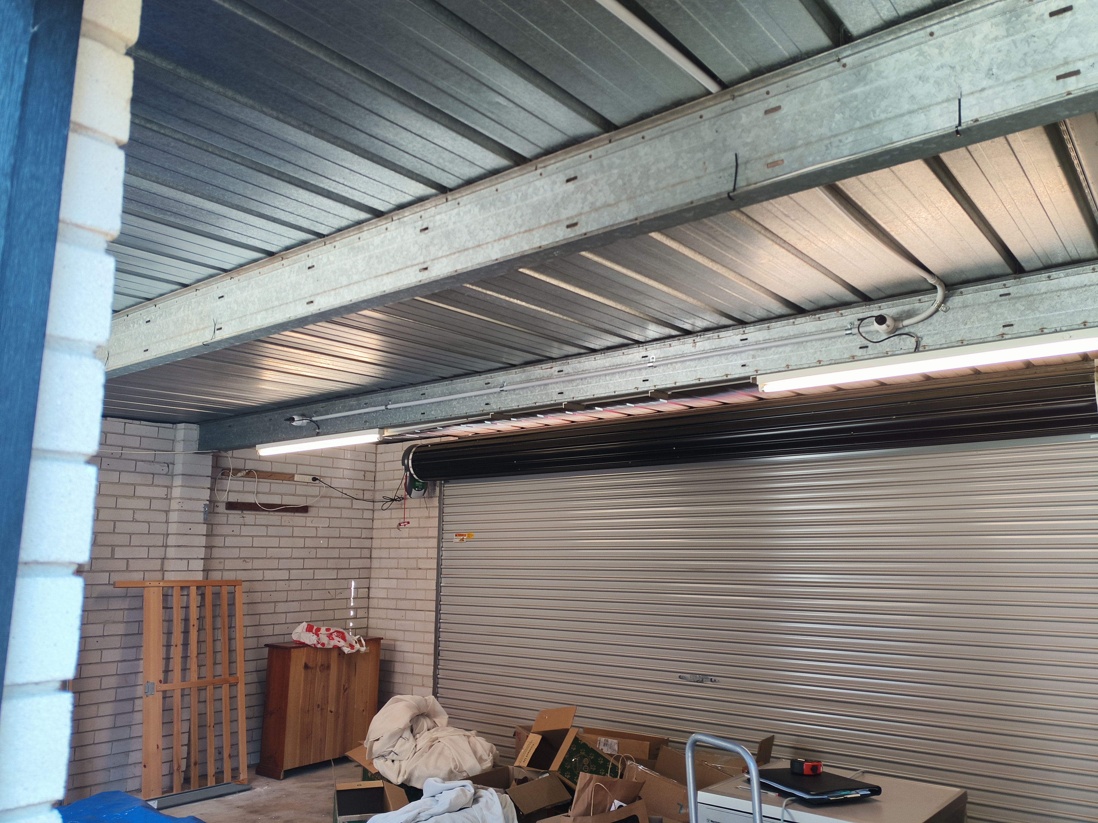 Skylight & Cladding Install before